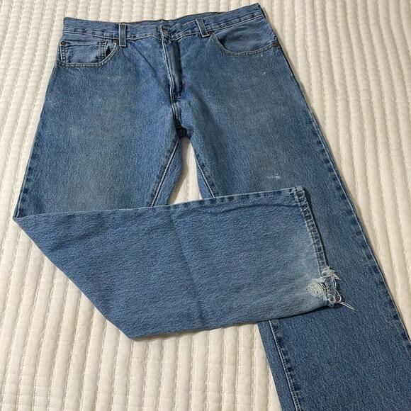 Men's Levis 517 Light Washed Jeans Size 34x30 - Picture 2 of 5